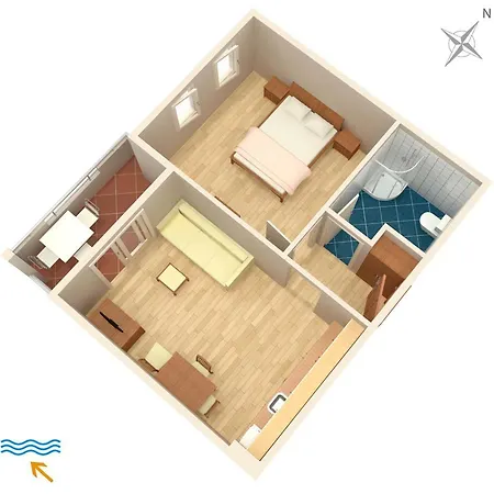 With Parking Space Duce, Omis - 9437 두기라트